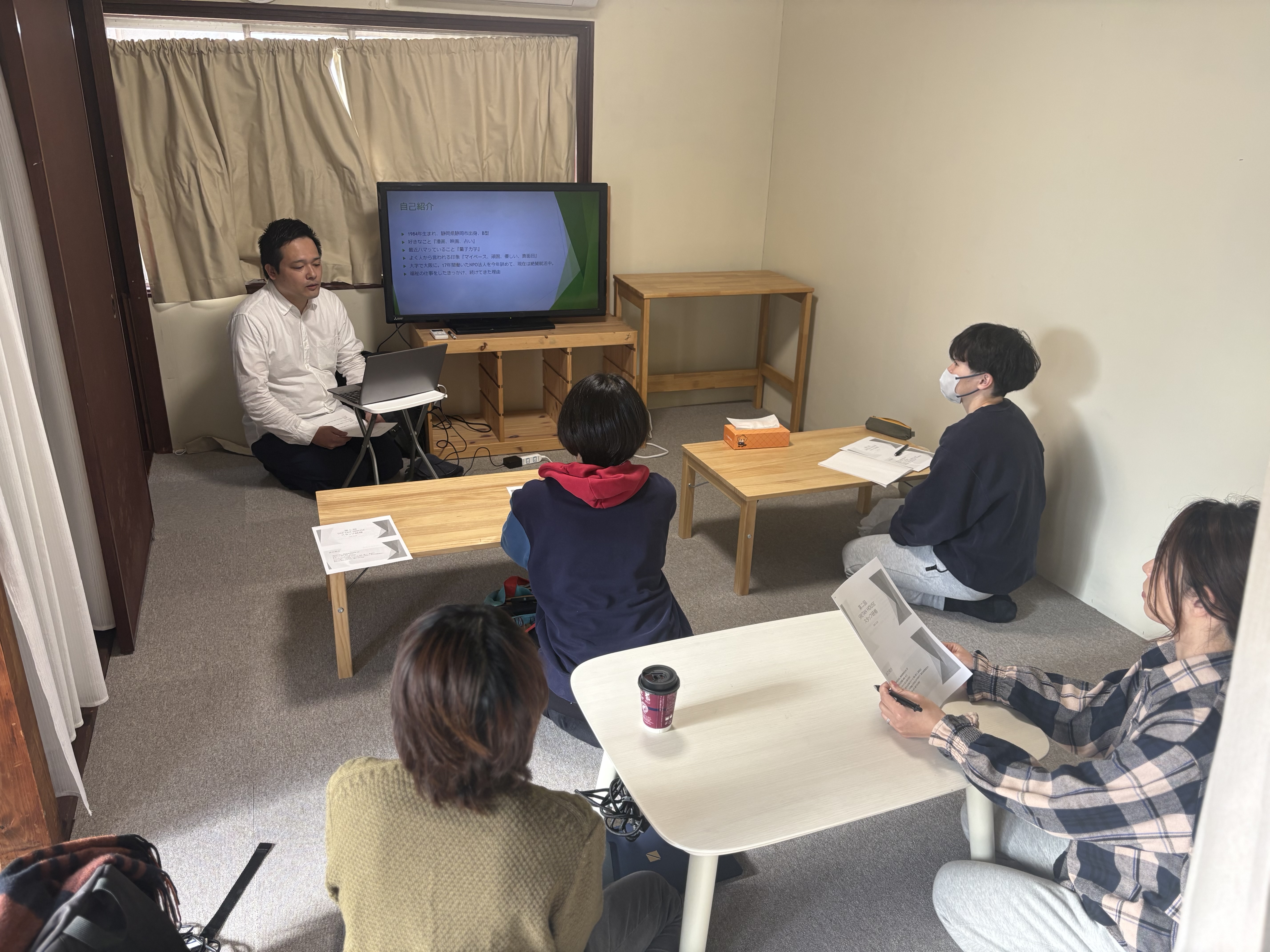 福祉に20年以上経験した大﨑さんの研修の様子。