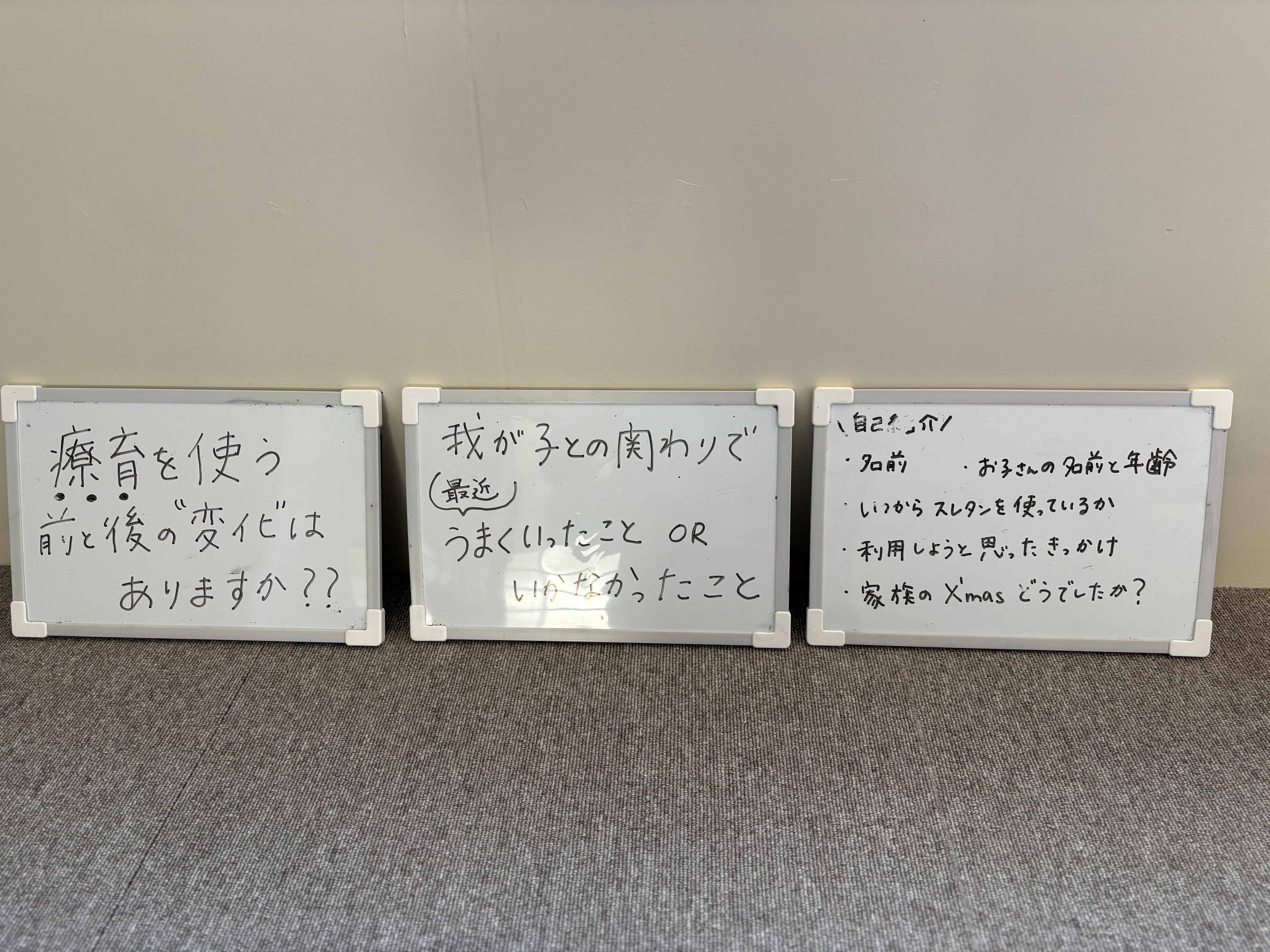 お題を決めて、みんなで有意義な話ができた。