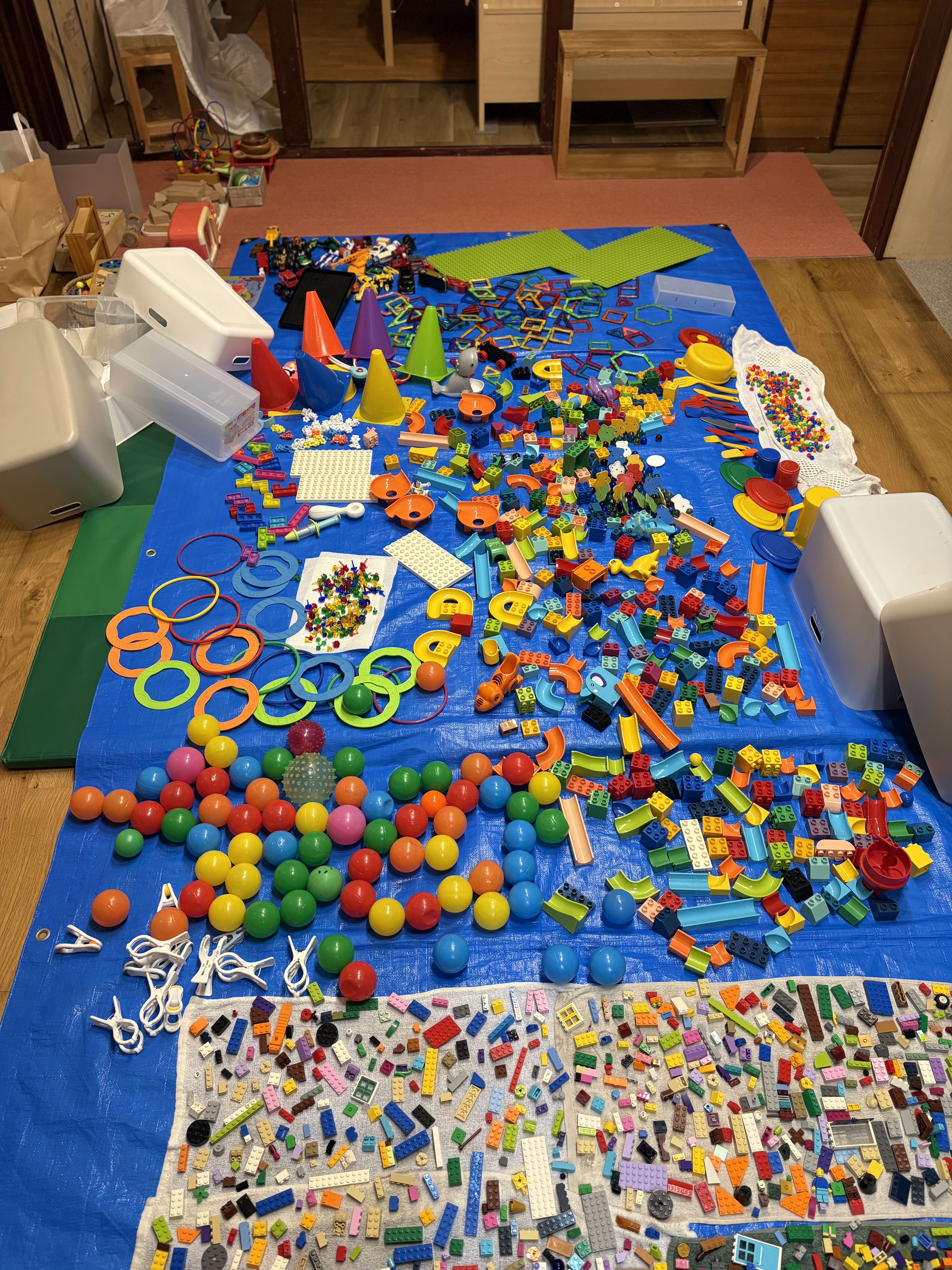 よく見ると、全部広げるとワクワクするアートに大変身。