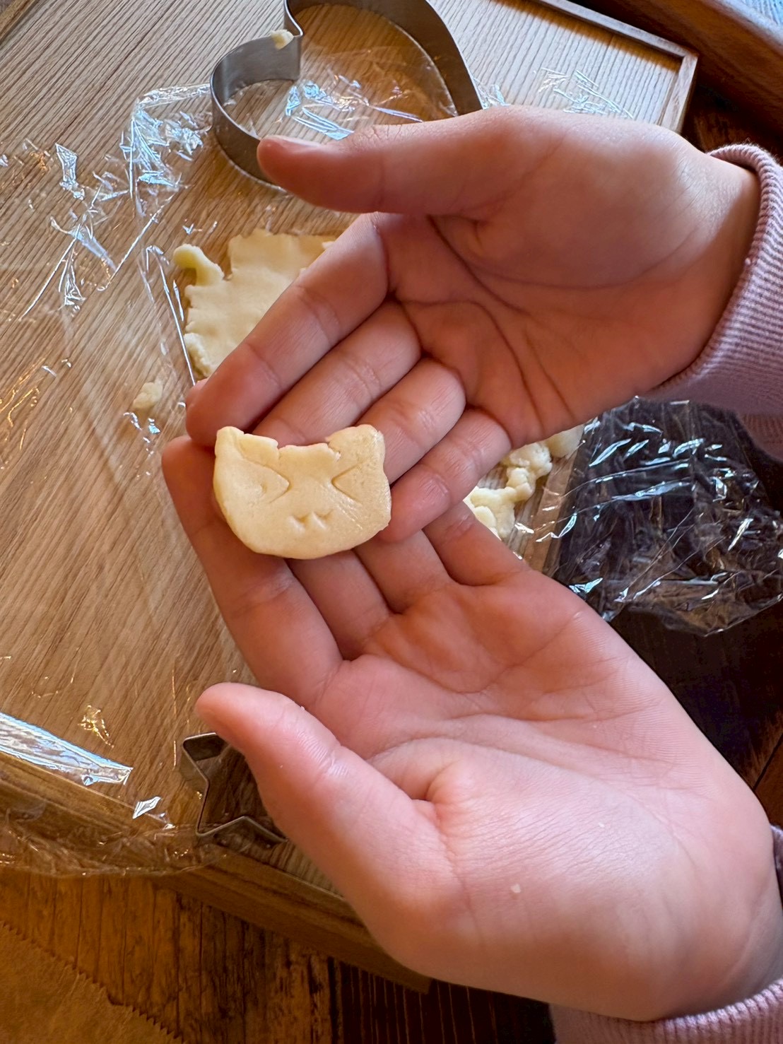 私のは、猫ちゃんだよ。すごいうまいねとみんなんがびっくりしている様子。