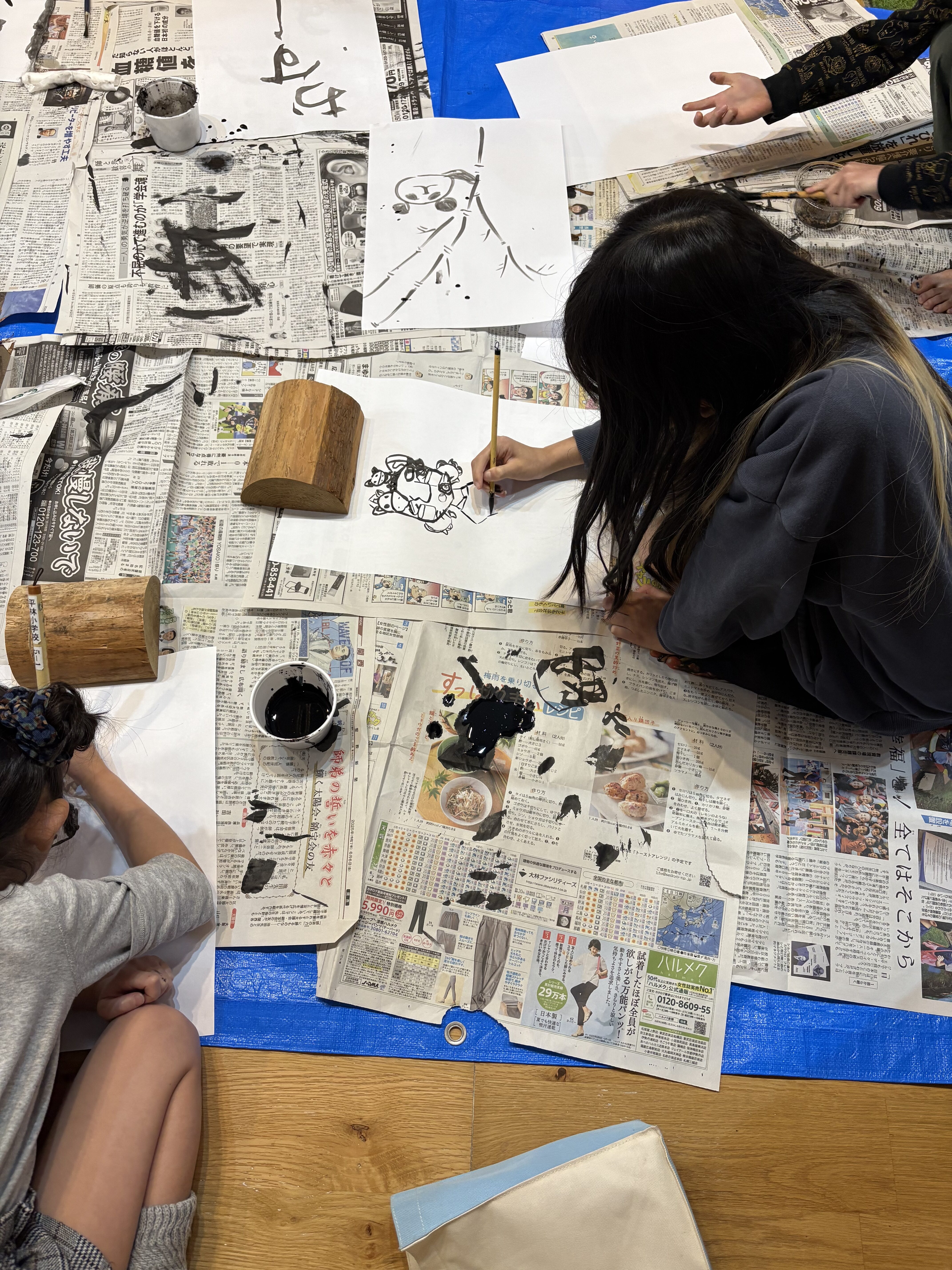 細かい作業を丁寧に仕上げて、完成を誇らしげに披露してくれた女の子。