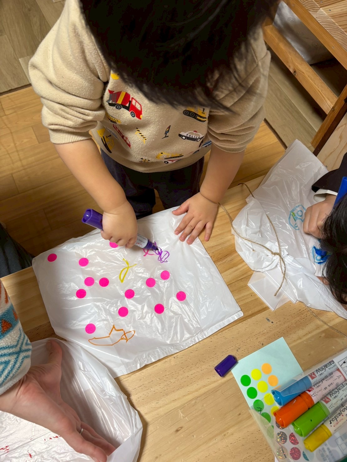 僕のはいろんな色を使って完成させるぞ！！