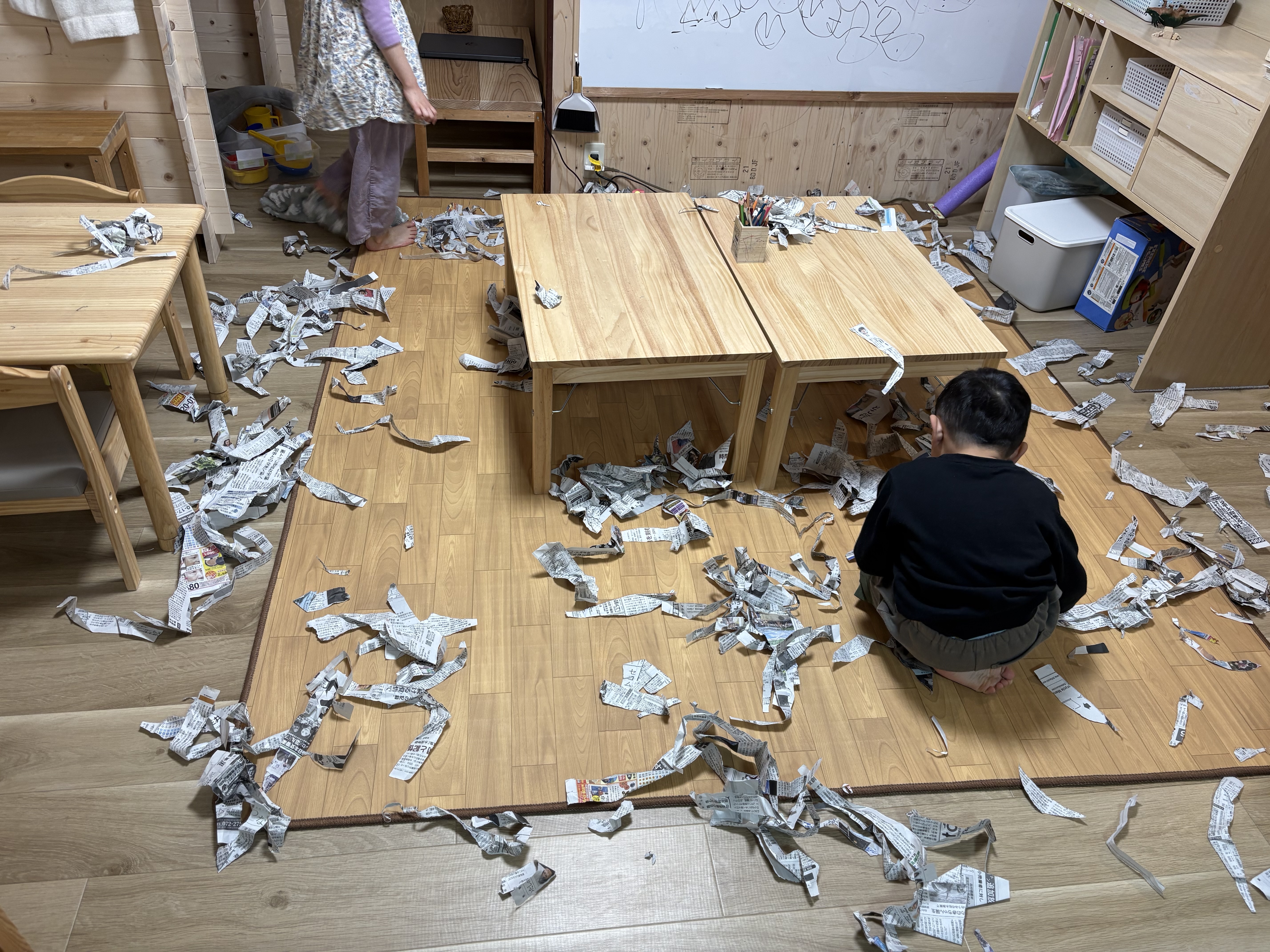 これも芸術だねとと笑いながら、みんなで後片付け。