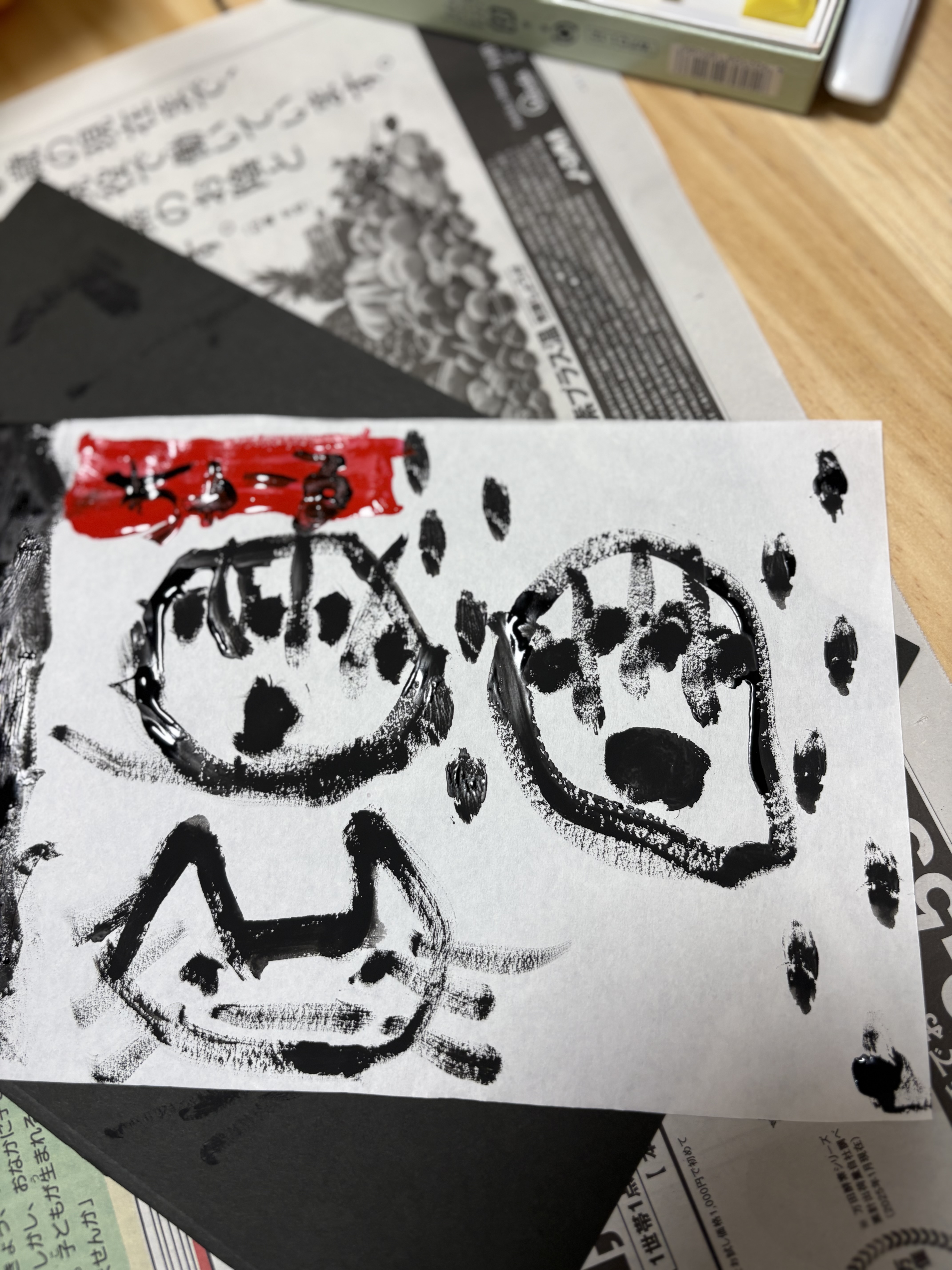 ひな祭りが、なぜか大好きな猫の絵に変身した瞬間。