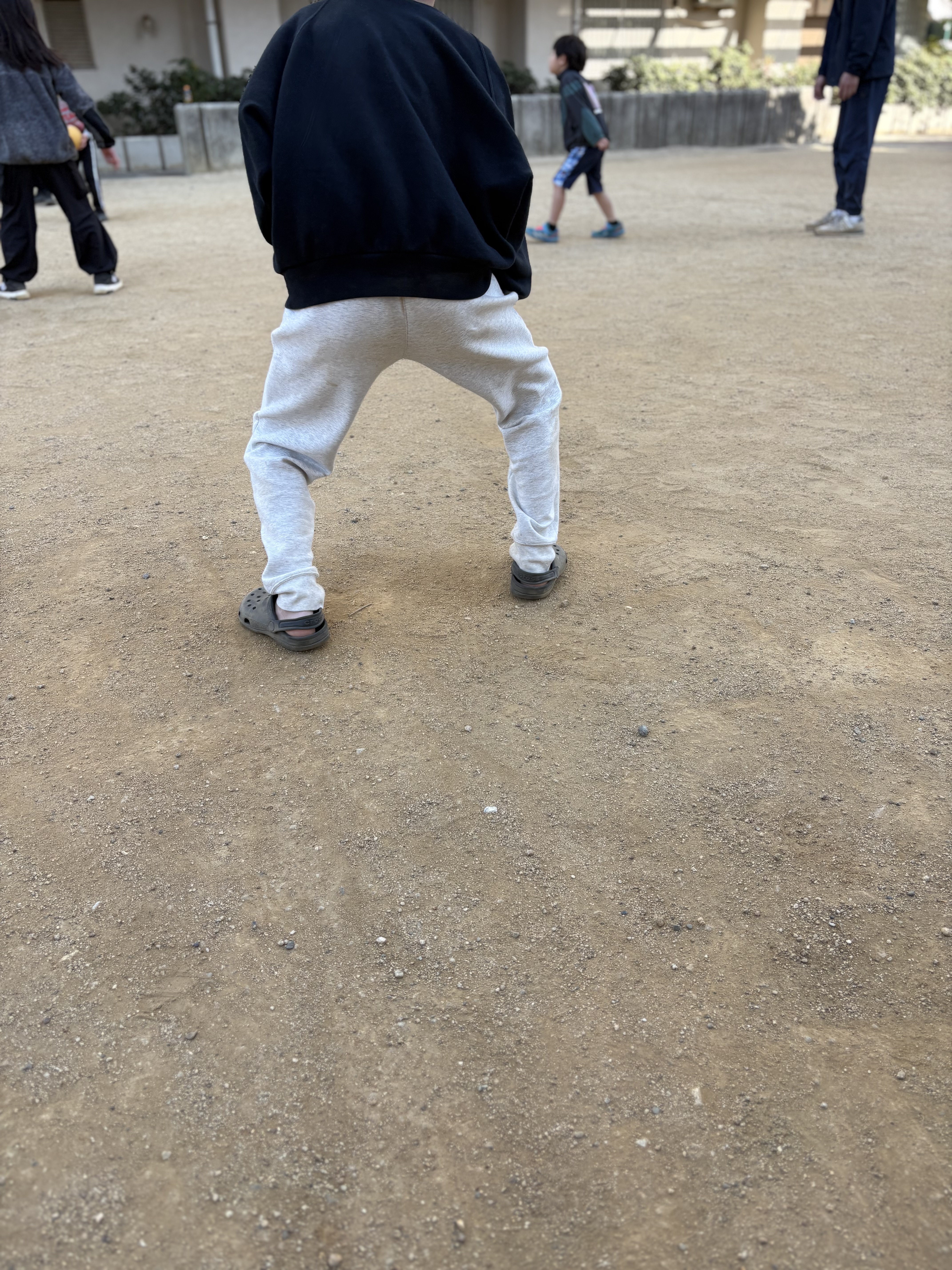 普段とは違う一面が見れた瞬間。一も大人しいが、体全部を使って、楽しいを表現する姿。
