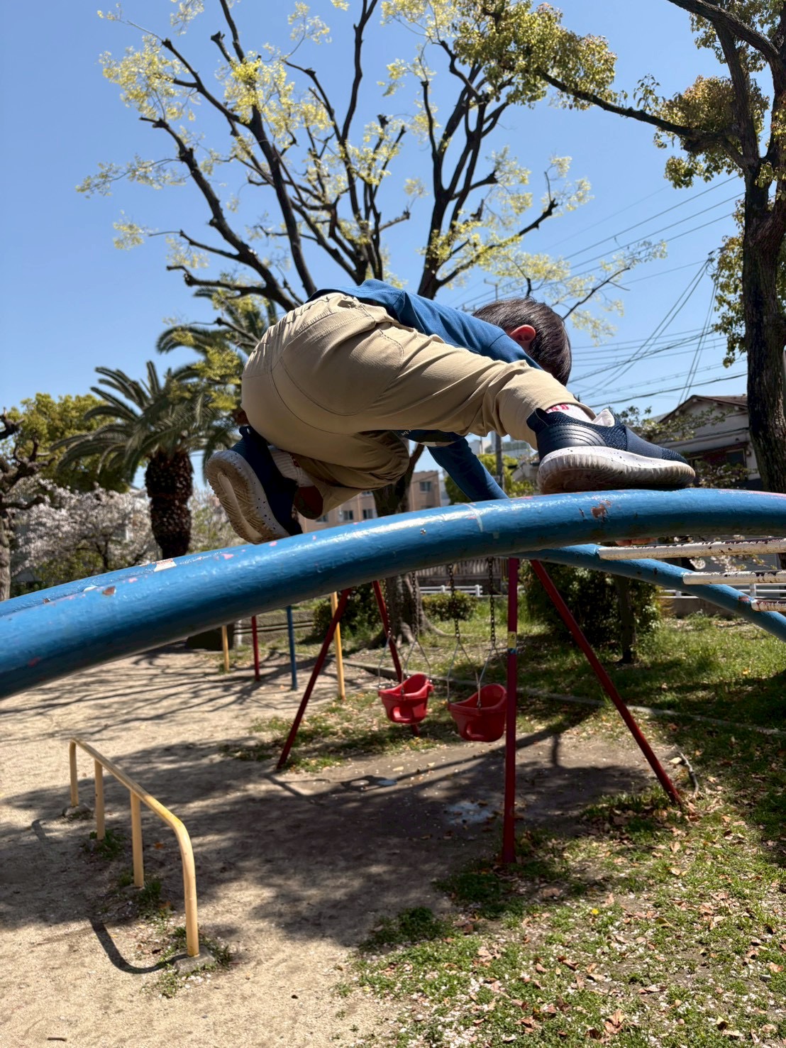 こんなことできたよと、自分の体をコントロールしながら自信を高める瞬間。