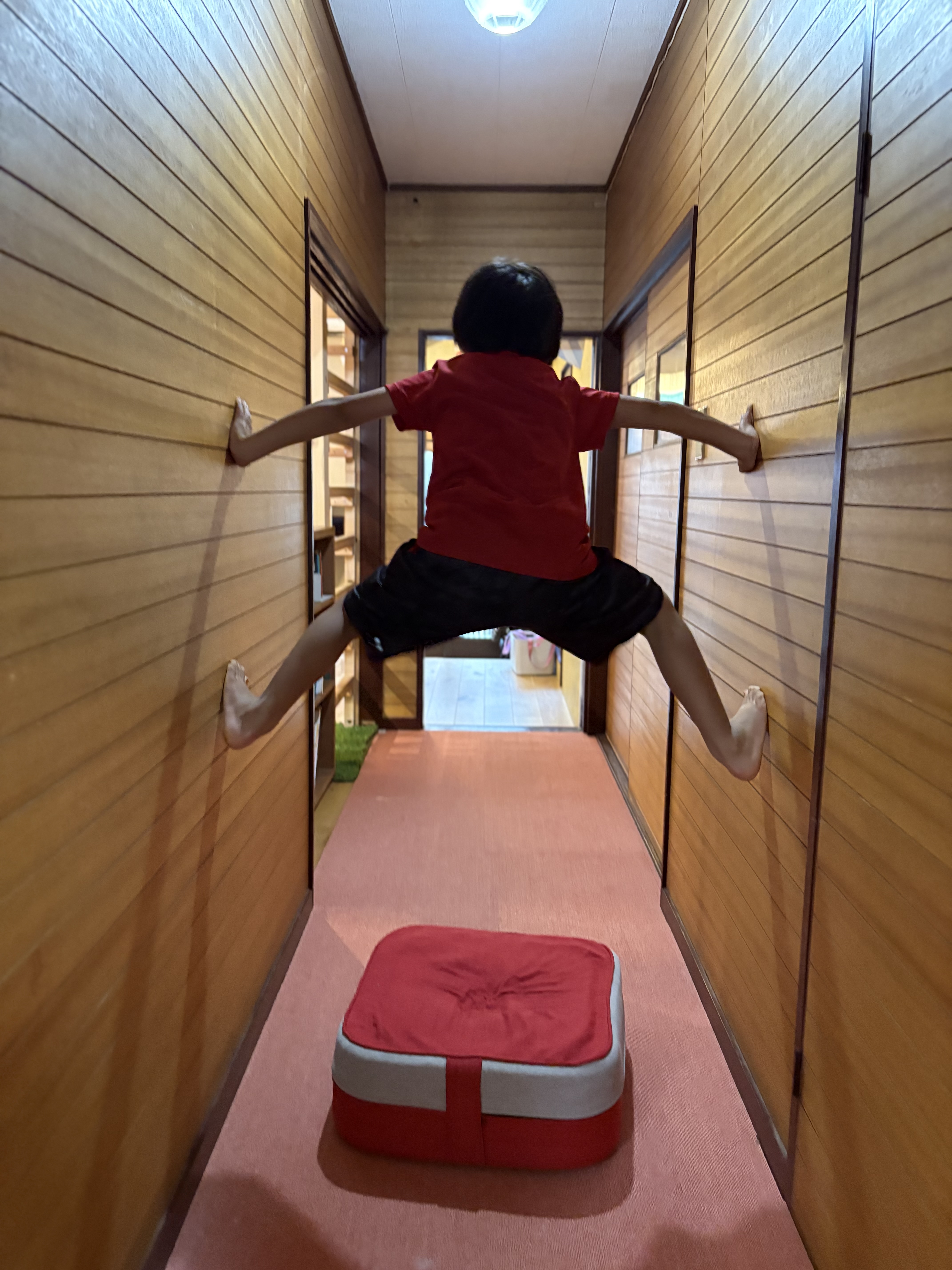 「『手足の運動連動が素晴らしい！』自分自身の身体を巧みにコントロール」
空間認識と筋力をフル稼働させ、体幹をブレずに保持する素晴らしい運動パフォーマンスカット。
