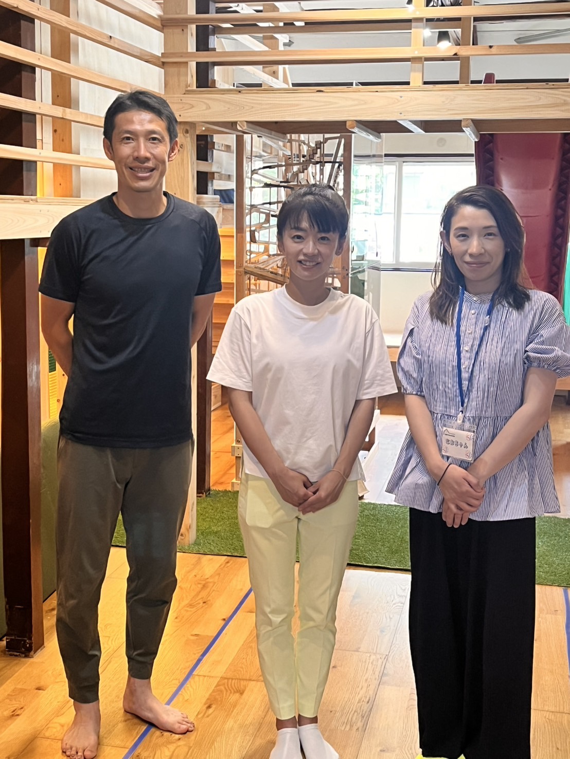6/1　あそびばスレタンハウスに🛝　28名ご参加いただきました。佐々木りえさんも遊びに来てくれました😊
