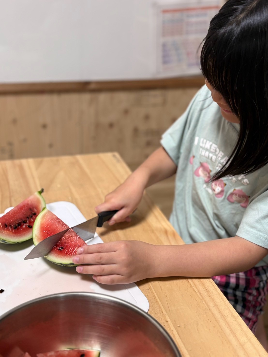 【自家製スイカを収穫！🍉】自分たちで切ってレモンゼリー作り！最高のおやつタイムになりました✨
